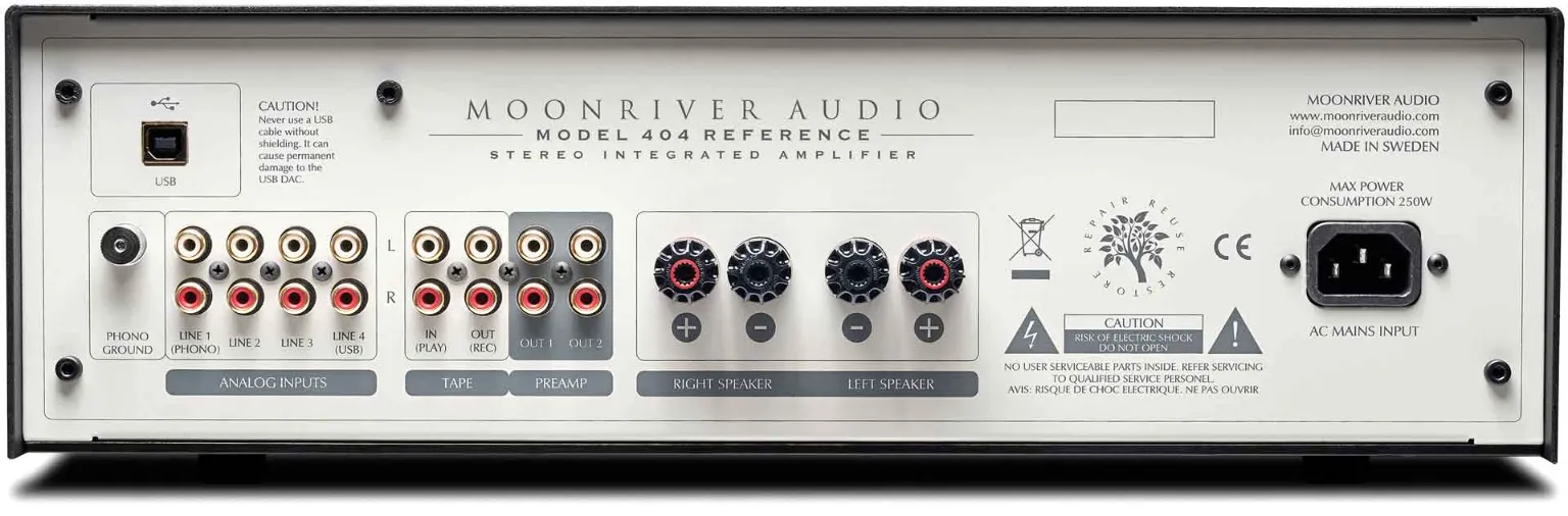 Moonriver Audio 404 Reference Versterker 3 Moonriver Audio 404 Reference Geïntegreerde Versterker